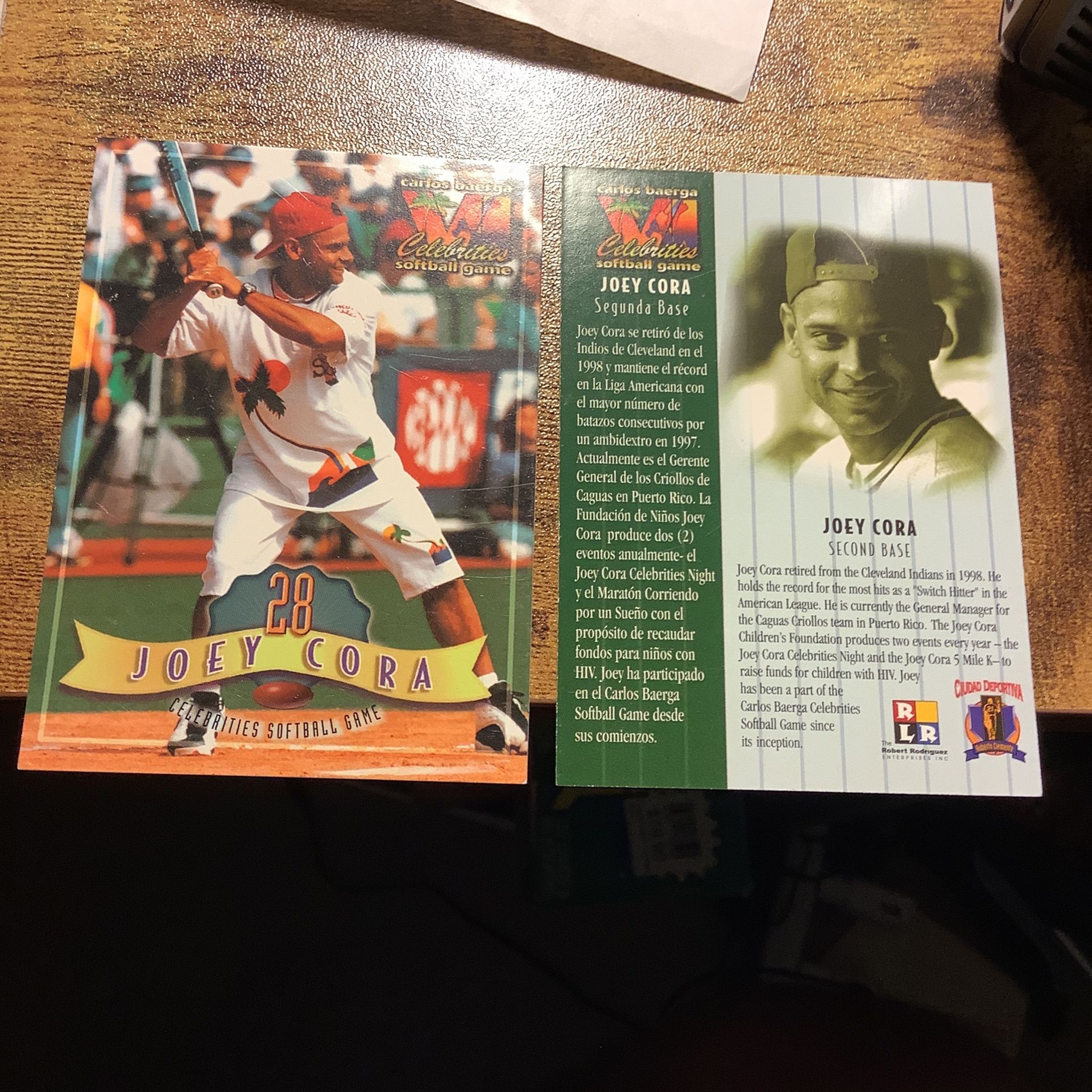 joey cora baseball card