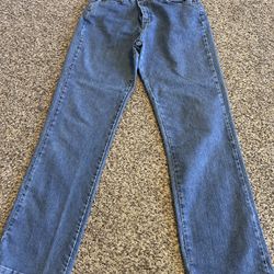 Classic Blue Denim ladies Jeans size 10 Large Relaxed Fit