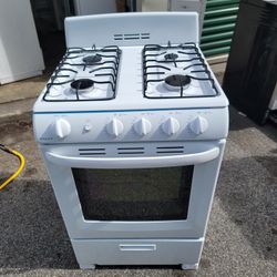 24 Wide Gas Stove White 