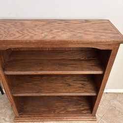 Dark Brown Wood Bookshelf