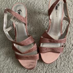 Pink Glitter Woman Shoes 