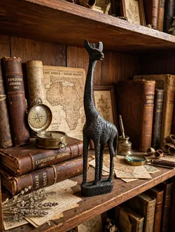 Hand-Carved Giraffe