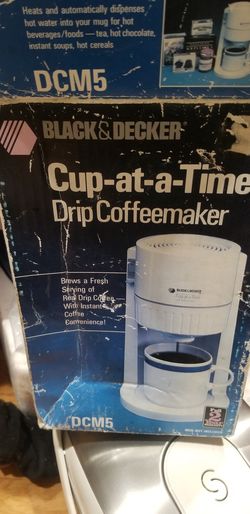 Black & Decker Cup-at-a-Time Single Serve Drip Coffeemaker Hot Tea Beverage DCM5