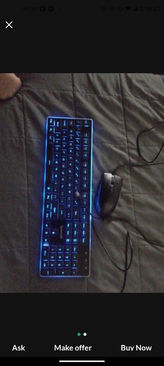 Red dragón Changing Color Keyboard And Mouse