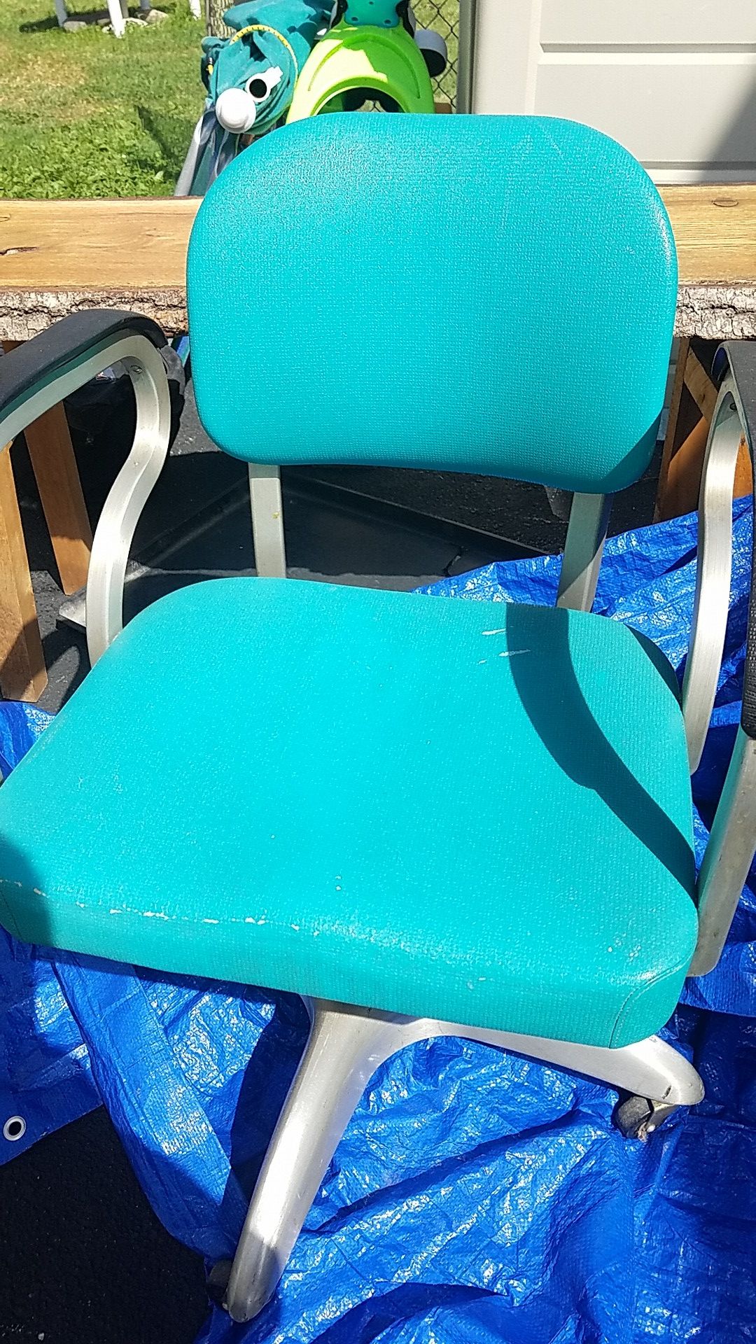 industrial atomic age office chair