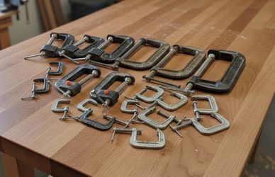 Lot of 20 Vintage C-Clamps, Craftsman, Pittsburgh and More. 6” Largest 1” Smallest