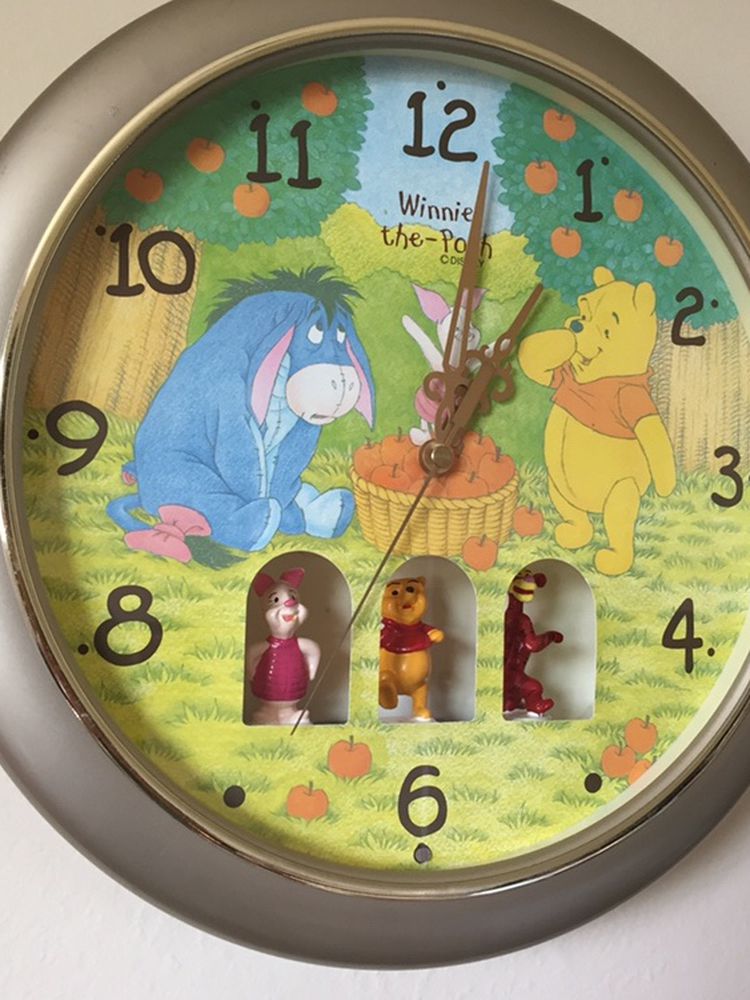 Rare Disney Animated Pooh Wall Clock Rebuilt