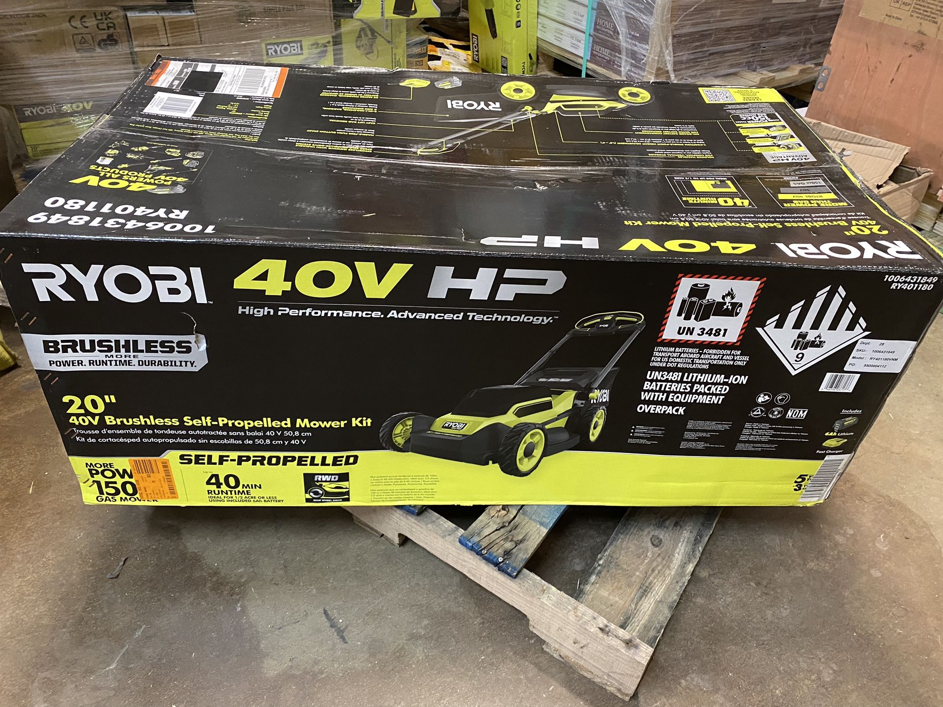 BRAND NEW IN BOX RYOBI 40V HP Brushless 20 Cordless Electric