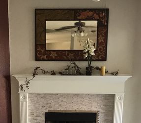 Pier 1 Wall Mirror Fireplace Wall Decor For Sale