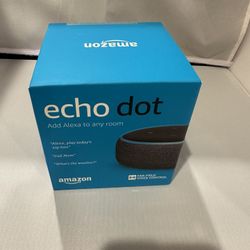 Echo Dot 3rd Gen Unit. New Sealed. Never Used 
