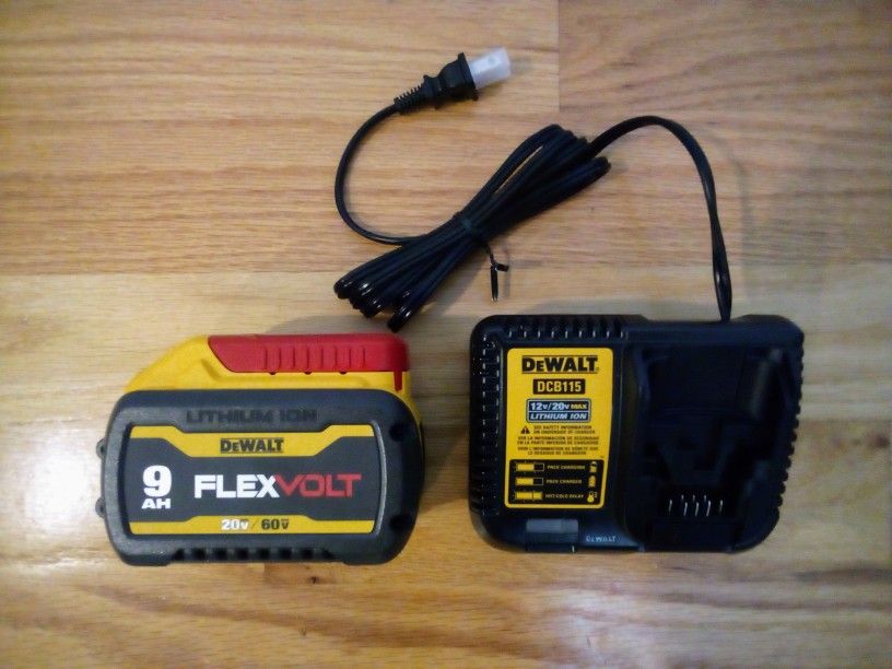 DeWalt 60V Flex Volt 9Ah Battery Charger Combo