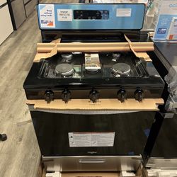 Whirlpool Stainless Steel Five Burner Gas Range 