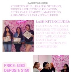 Beginner lash class 