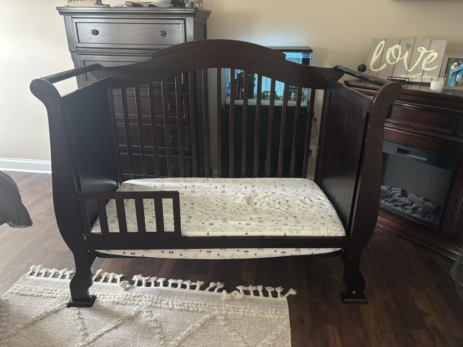 Crib And Changing Table