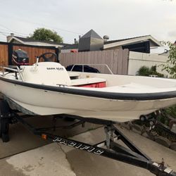 2001 130 13 Ft Boston Whaler Mercury 40hp