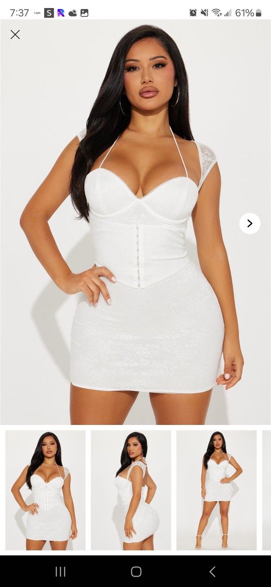 Scarlett Mesh Mini Dress - Ivory