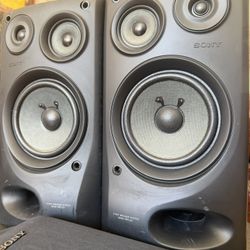 Sony 3-Way Speaker System Bass Reflex(Pair)