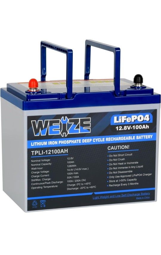 WEIZE 12V LITHIUM CAR AUDIO BATTERY 