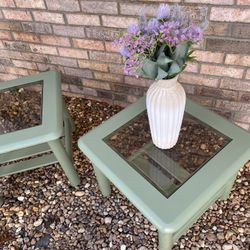 Olive Green End Tables 