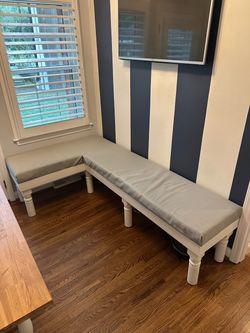Custom Built L-Shaped Corner Bench / Banquette – 78” x 48”