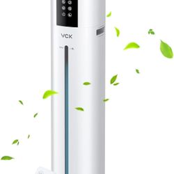 9L Humidifiers for Large Room,VCK Ultrasonic Cool Mist Top Fill Humidifier with Essential Oil Tray,3 Mist Speed,360°Nozzle,Timer, Customize humidity 