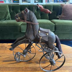 Rare Antique Horse Tricycle
