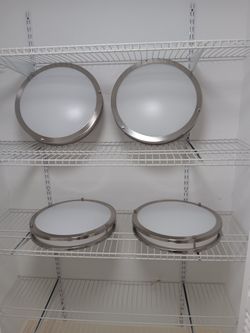 3 Modern Ceiling Lamps - 16 Inches