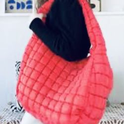 Free People FP Movement Quilted Carryall Hobo Bag NWOT