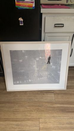 Minimalist Lone Man Silhouette Abstract Framed Wall Art