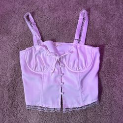 Button up corset top, size medium 