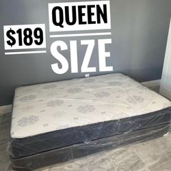 Queen Mattress Set – Medium – Brand New – Delivery Available 🚚