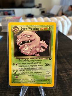 Pokemon Dark Weezing Pokemon Card 14/82 Holo Rare