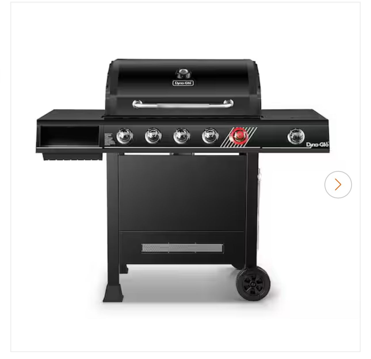 5-Burner Propane Gas Grill in Matte Black with TriVantage Multifunctional Cooking System