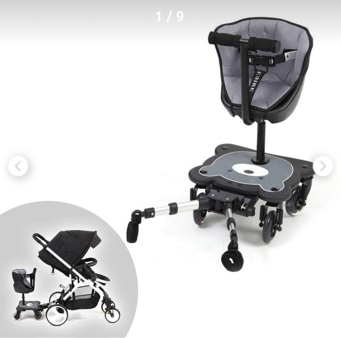 Elenire (Korean Brand) - KIDS-SLED S - 2-in-1 Cozy 4-Wheel Rider, Child Rider Stroller Attachment