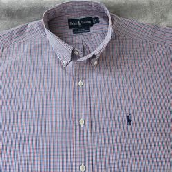 Polo Ralph Lauren Men's Blake Classic Fit Button Down Dress Shirt Size: L Color: Plaid 