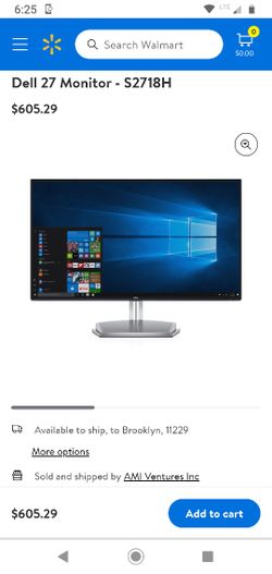 Dell S2718H 27in 27 Inch Monitor 60Hz FHD IPS HDR LED