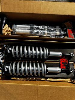 New 07-21 Toyota Tundra Fox 2.0 Performance Series Front and Rear Coilover Shocks 0-2” Lift