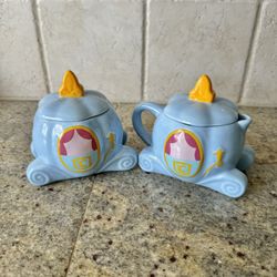 Disney Rae Dunn Collaboration “Cinderella Carriage  Sugar & Creamer Set”