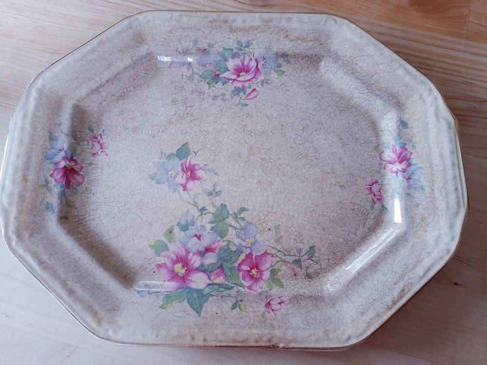 Vintage The Edwin M. Knowles China Platter 31-2-12