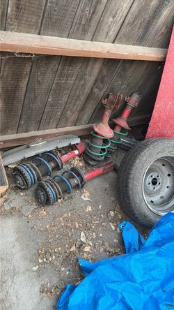 2002-2007 WRX struts with a 2.5 inch drop kit