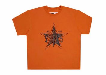 Sp5der Big Star Tee Red/Orange