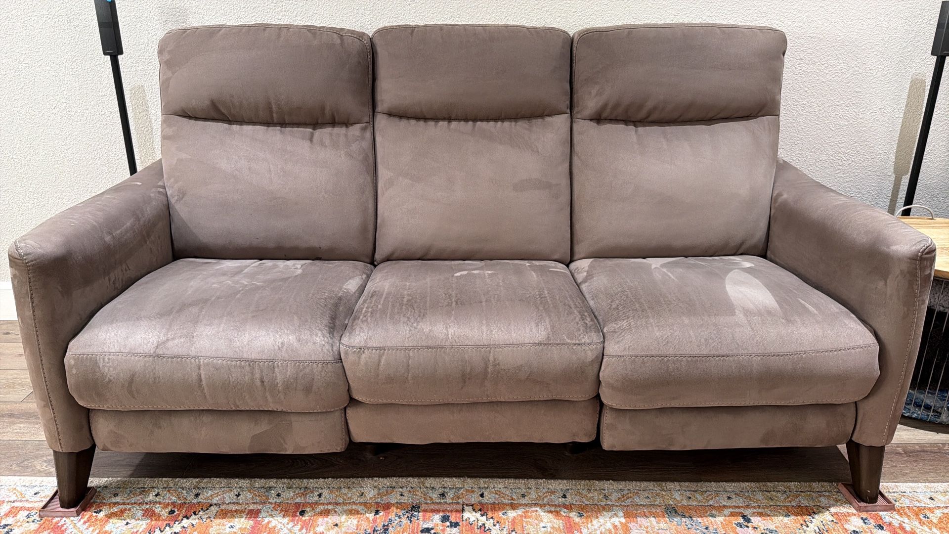 Melina living spaces power reclining sofa