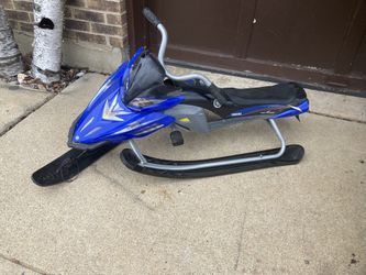 Kids Snow Sled With A Steering Wheel And Breaks