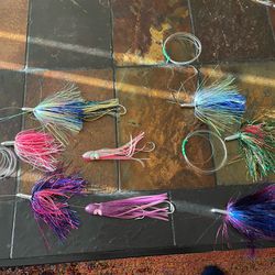 New Lures And Skirts Rigged