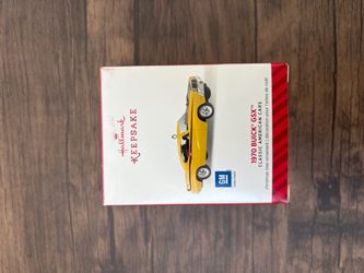 Hallmark Keepsake 1970 Buick GSX Yellow Coupe Diecast Metal Hanging Ornament GM