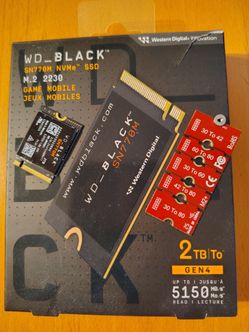 WD Black 2TB M.2 2230 NVMe SSD