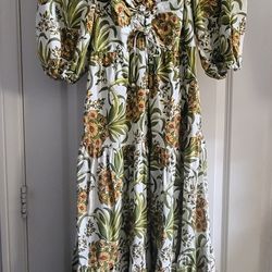 Farm Rio Maxi dress Pineapple size S