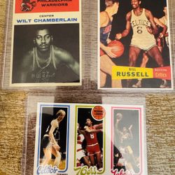 3 Retro Basketball Trading Cards *Reprints*