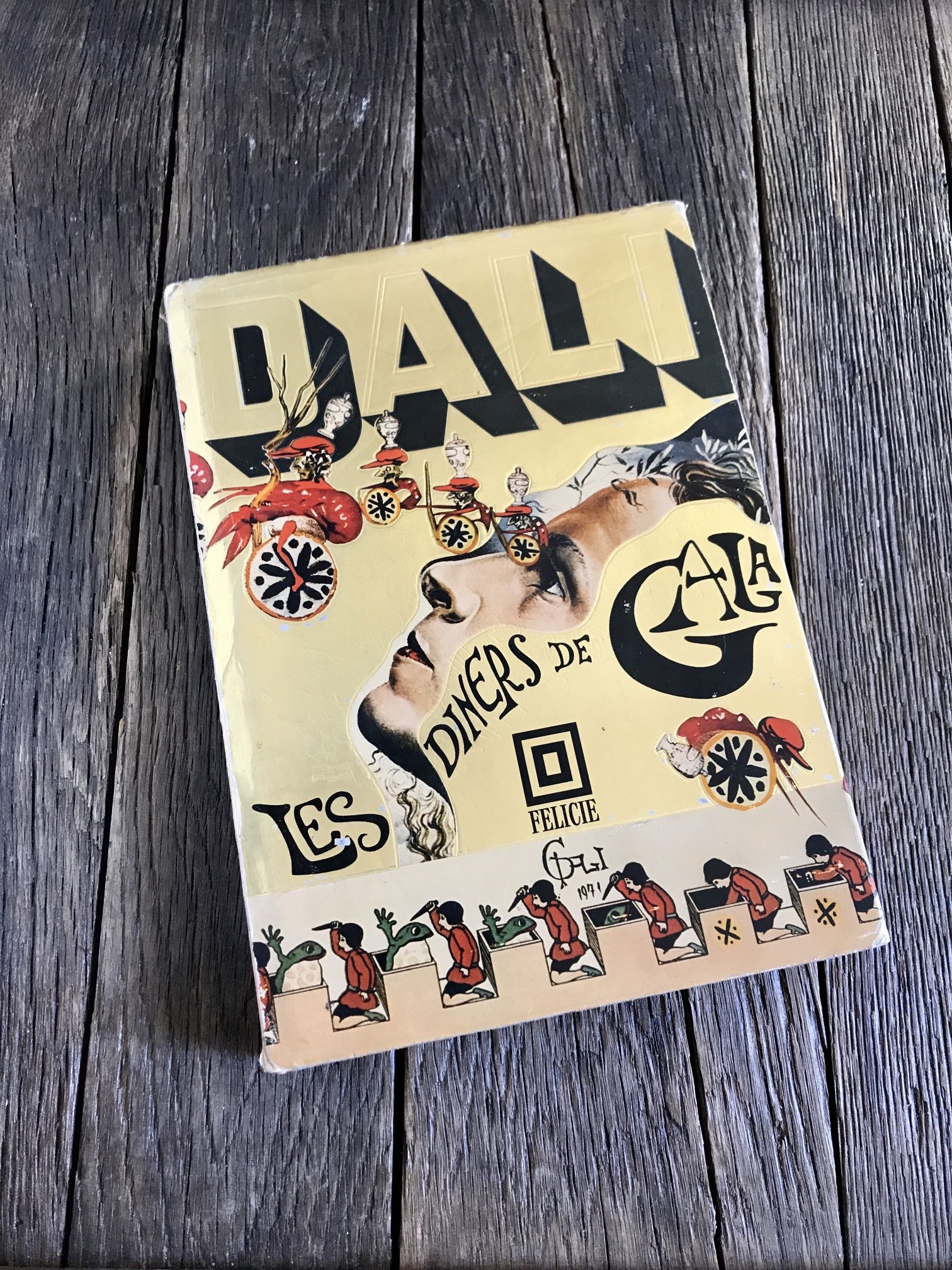 1973 Les Diner De Gala - Vintage Dali Cookbook With Art - Salvador Dali Art Cookbook