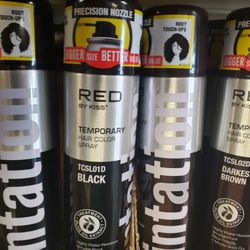 Kiss Tintation Hair Color Spray BLACK ONLY for barber stylist cosmo student